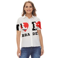 I Love Debra Women s Short Sleeve Double Pocket Shirt