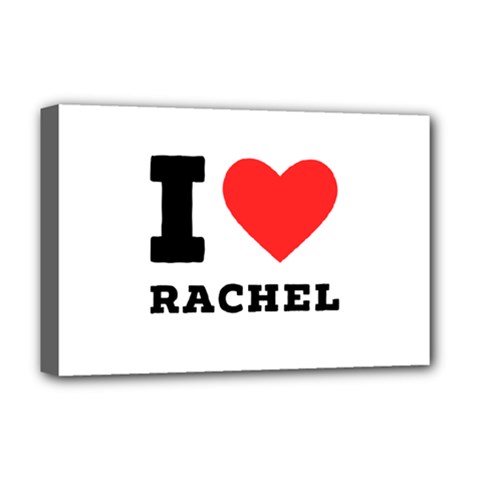 I Love Rachel Deluxe Canvas 18  X 12  (stretched) by ilovewhateva