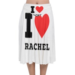 I Love Rachel Velvet Flared Midi Skirt by ilovewhateva