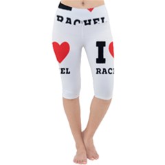 I Love Rachel Lightweight Velour Cropped Yoga Leggings by ilovewhateva