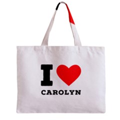 I Love Carolyn Zipper Mini Tote Bag by ilovewhateva