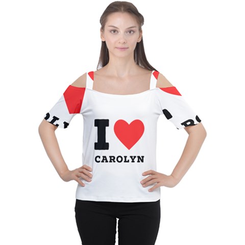 I Love Carolyn Cutout Shoulder Tee by ilovewhateva