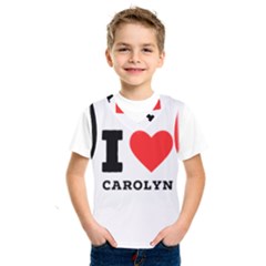 I Love Carolyn Kids  Basketball Tank Top by ilovewhateva