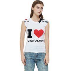 I Love Carolyn Women s Raglan Cap Sleeve Tee by ilovewhateva