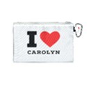 I love carolyn Canvas Cosmetic Bag (Medium) View2