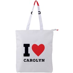 I Love Carolyn Double Zip Up Tote Bag by ilovewhateva