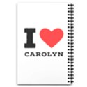 I love carolyn 5.5  x 8.5  Notebook View4