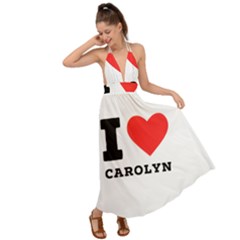 I Love Carolyn Backless Maxi Beach Dress by ilovewhateva