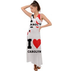 I Love Carolyn V-neck Chiffon Maxi Dress by ilovewhateva