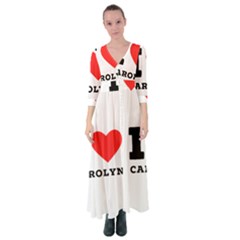 I Love Carolyn Button Up Maxi Dress by ilovewhateva