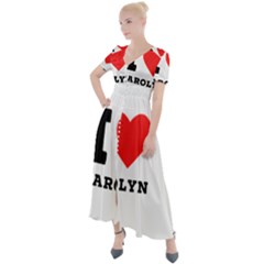 I Love Carolyn Button Up Short Sleeve Maxi Dress by ilovewhateva