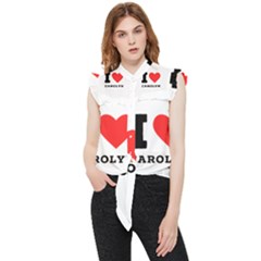 I Love Carolyn Frill Detail Shirt by ilovewhateva