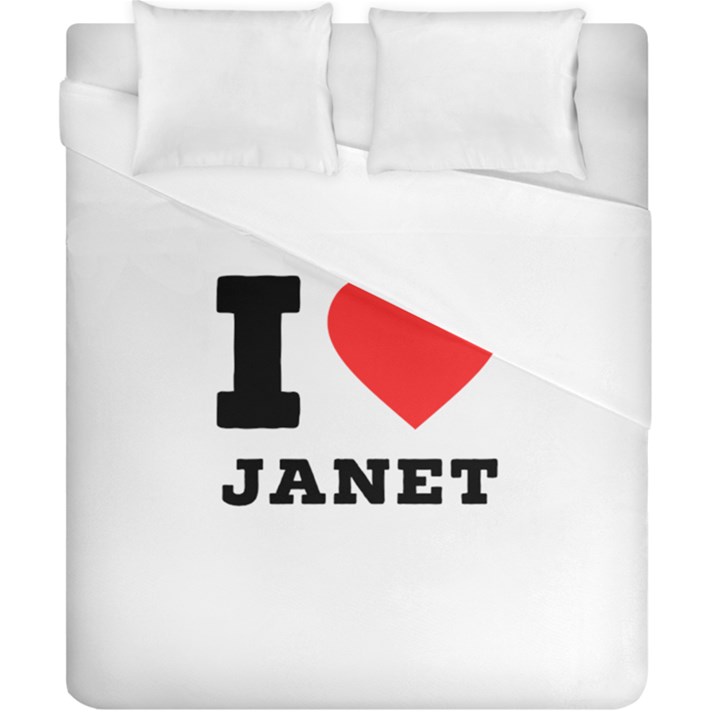 I love janet Duvet Cover (California King Size)