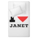 I love janet Duvet Cover Double Side (Single Size) View1