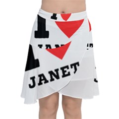 I Love Janet Chiffon Wrap Front Skirt by ilovewhateva