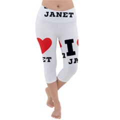 I Love Janet Lightweight Velour Capri Yoga Leggings by ilovewhateva