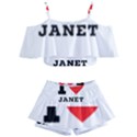 I love janet Kids  Off Shoulder Skirt Bikini View1