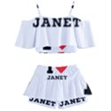 I love janet Kids  Off Shoulder Skirt Bikini View2