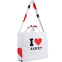 I love janet Square Shoulder Tote Bag View2