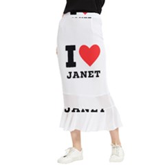 I Love Janet Maxi Fishtail Chiffon Skirt by ilovewhateva