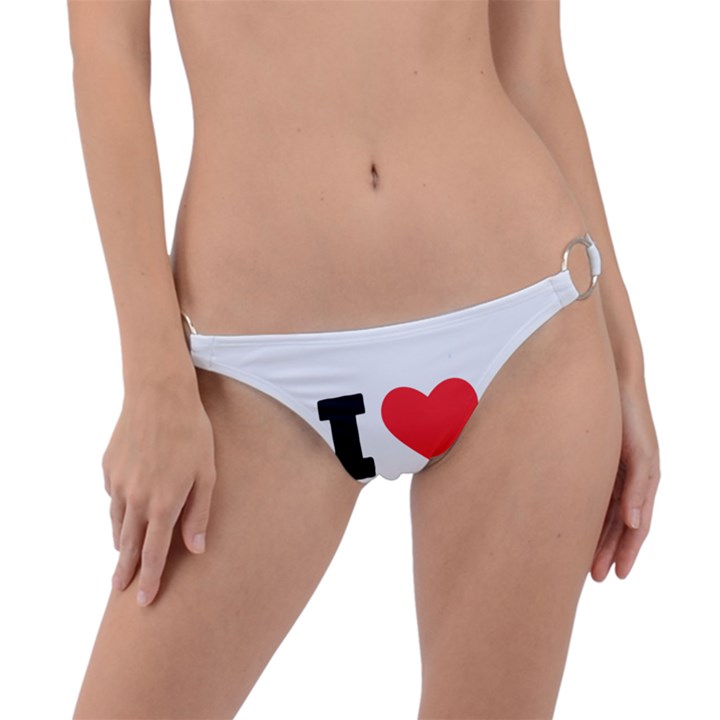 I love janet Ring Detail Bikini Bottoms