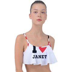 I Love Janet Frill Bikini Top by ilovewhateva