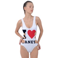 I Love Janet Side Cut Out Swimsuit by ilovewhateva