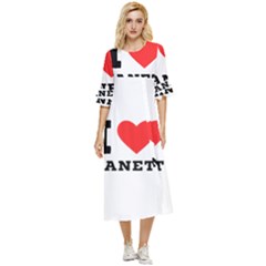 I Love Janet Double Cuff Midi Dress by ilovewhateva