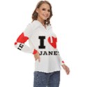 I love janet Zip Up Long Sleeve Blouse View3