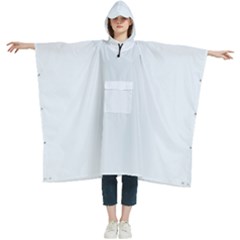 Alice Blue	 - 	hooded Rain Ponchos