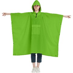 Alien Green	 - 	hooded Rain Ponchos