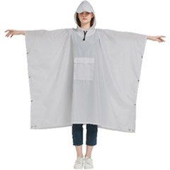 Gainsboro Grey	 - 	hooded Rain Ponchos