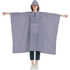 Coin Grey	 - 	hooded Rain Ponchos