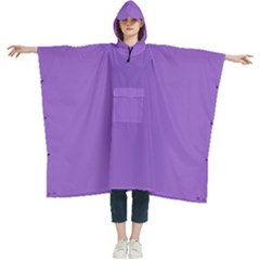 Amethyst Purple	 - 	hooded Rain Ponchos