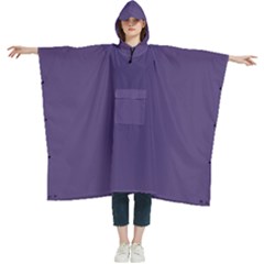 Cyber Grape Purple	 - 	hooded Rain Ponchos