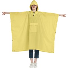 Blonde Yellow	 - 	hooded Rain Ponchos