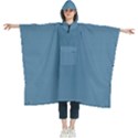 Niagara Blue	 - 	Hooded Rain Ponchos View1