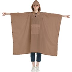 French Beige	 - 	hooded Rain Ponchos