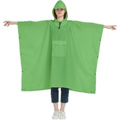 Mantis Green	 - 	hooded Rain Ponchos