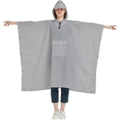 Grey Cloud	 - 	hooded Rain Ponchos