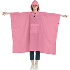 Miller Pink	 - 	hooded Rain Ponchos