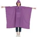 Hyacinth Violet Purple	 - 	Hooded Rain Ponchos View1