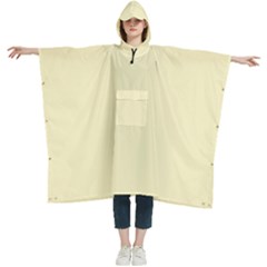 Lemon Chiffon Yellow	 - 	hooded Rain Ponchos by ColorfulWomensWear