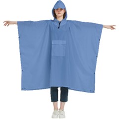 Provence Blue	 - 	hooded Rain Ponchos