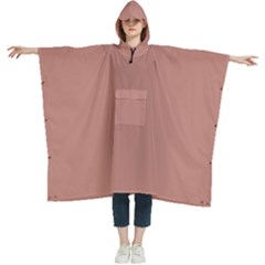 Rose Dawn Brown	 - 	hooded Rain Ponchos