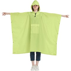 Mindaro Green	 - 	hooded Rain Ponchos