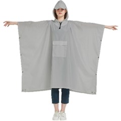 Rhino Grey	 - 	hooded Rain Ponchos by ColorfulWomensWear