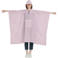 Primrose Pink	 - 	hooded Rain Ponchos