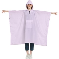 Pale Purple	 - 	hooded Rain Ponchos by ColorfulWomensWear