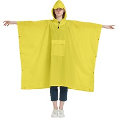 Neon Yellow	 - 	hooded Rain Ponchos by ColorfulWomensWear